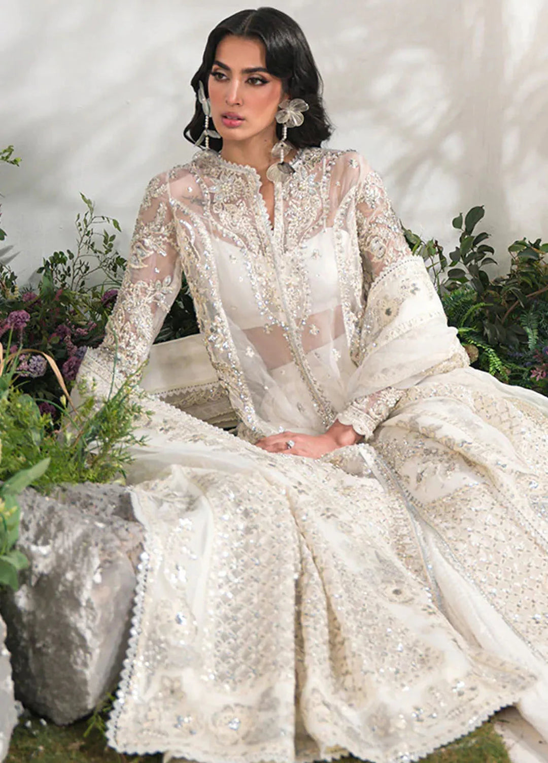 Celeste by Saffron Embroidered Organza Suits Unstitched 3 Piece SFR24C Camille - Festive Collection