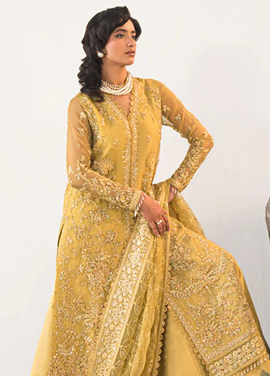 Celeste by Saffron Embroidered Organza Suits Unstitched 3 Piece SFR24C Elmira - Festive Collection