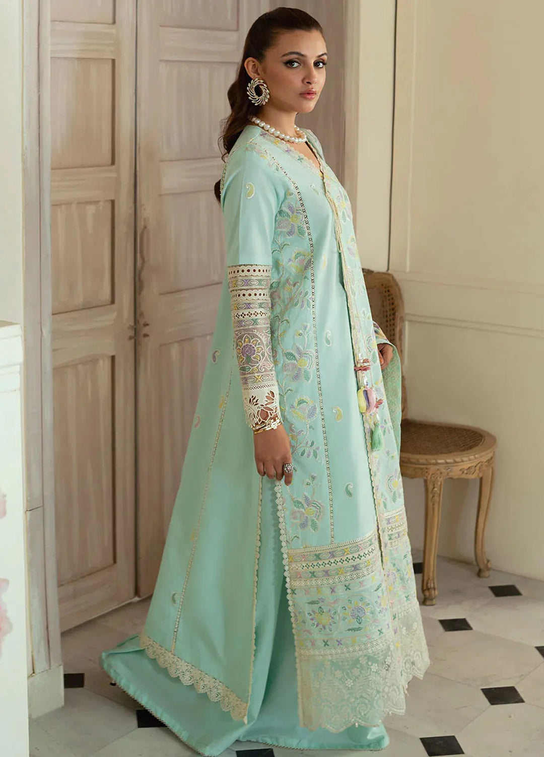Celine By Faiza Faisal Embroidered Lawn Suit Unstitched 3 Piece FFX24E Annie - Summer Collection