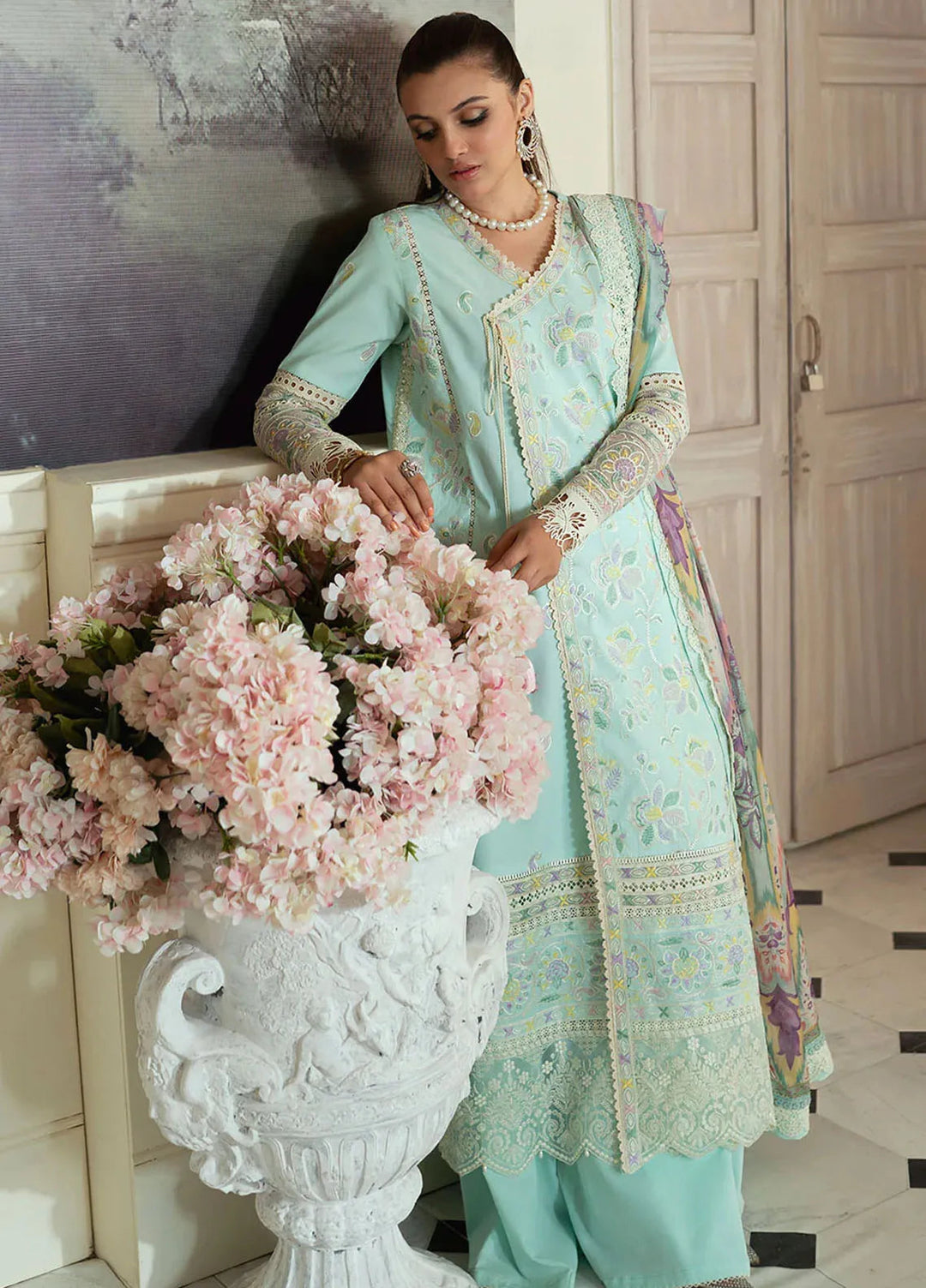 Celine By Faiza Faisal Embroidered Lawn Suit Unstitched 3 Piece FFX24E Annie - Summer Collection