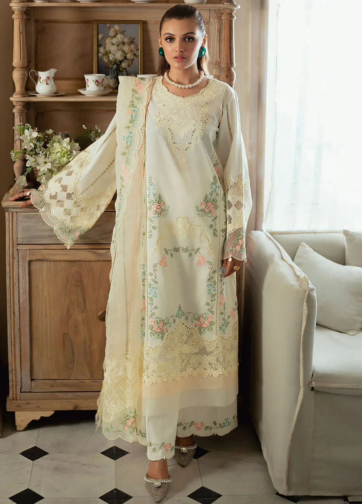 Celine By Faiza Faisal Embroidered Lawn Suit Unstitched 3 Piece FFX24E Bella - Summer Collection