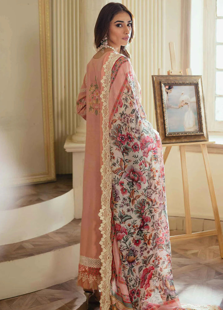 Celine By Faiza Faisal Embroidered Lawn Suit Unstitched 3 Piece FFX24E Faha - Summer Collection