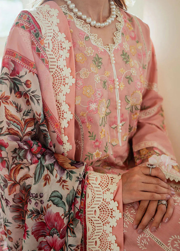 Celine By Faiza Faisal Embroidered Lawn Suit Unstitched 3 Piece FFX24E Faha - Summer Collection