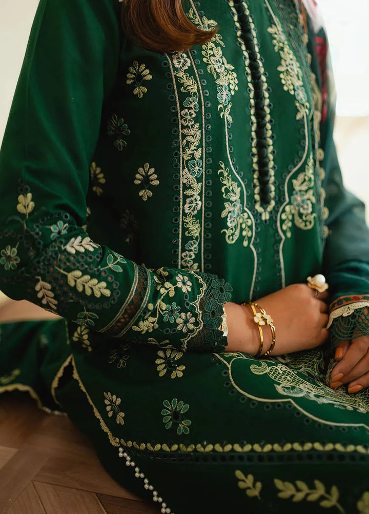 Celine By Faiza Faisal Embroidered Lawn Suit Unstitched 3 Piece FFX24E Kanwal - Summer Collection