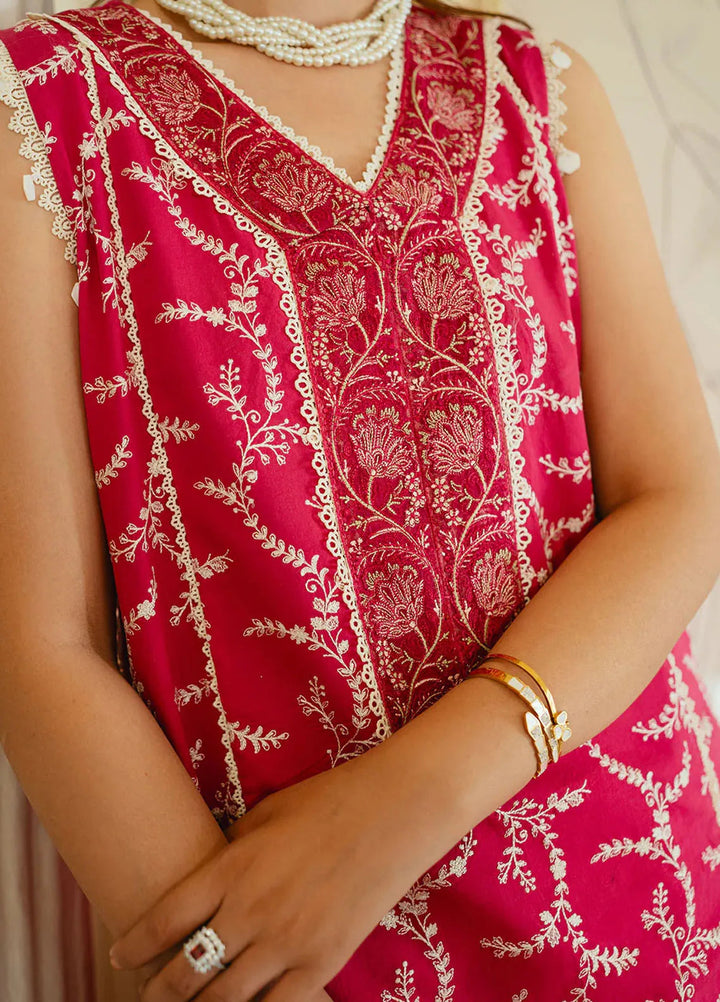 Celine By Faiza Faisal Embroidered Lawn Suit Unstitched 3 Piece FFX24E Mawra - Summer Collection