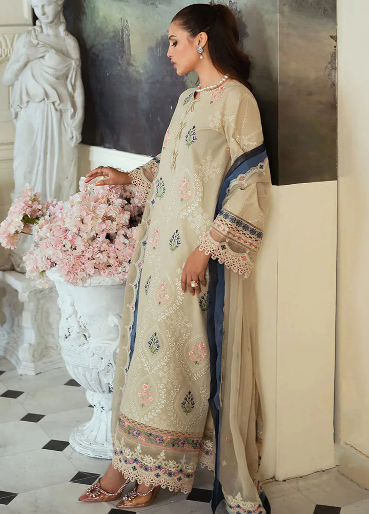 Celine By Faiza Faisal Embroidered Lawn Suit Unstitched 3 Piece FFX24E Miel - Summer Collection