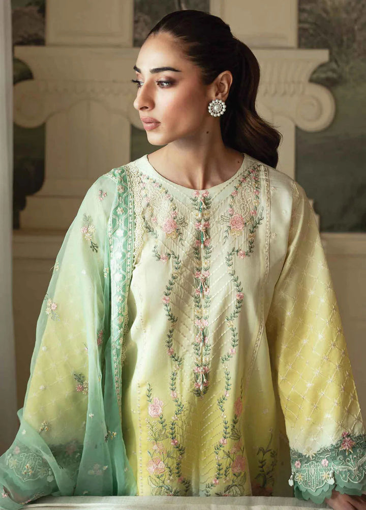 Celine By Faiza Faisal Embroidered Lawn Suit Unstitched 3 Piece FFX24E Noor - Summer Collection