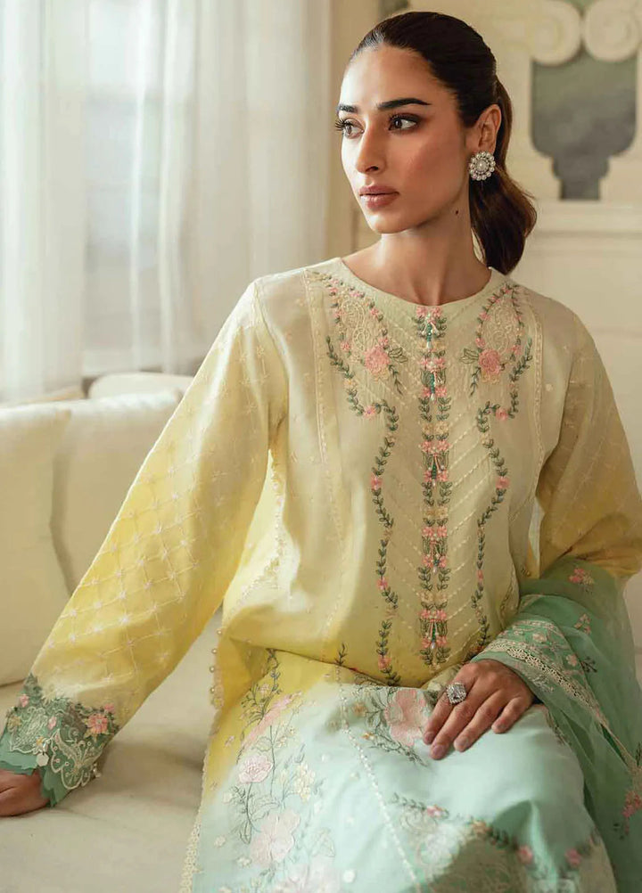 Celine By Faiza Faisal Embroidered Lawn Suit Unstitched 3 Piece FFX24E Noor - Summer Collection