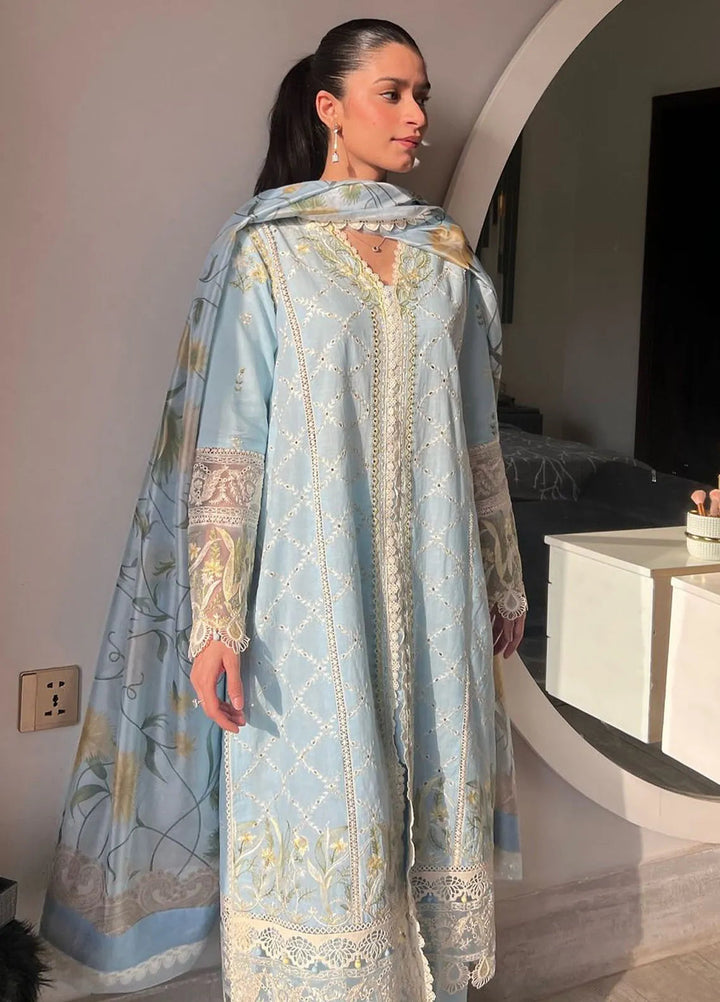 Celine By Faiza Faisal Embroidered Lawn Suit Unstitched 3 Piece FFX24E Rida - Summer Collection