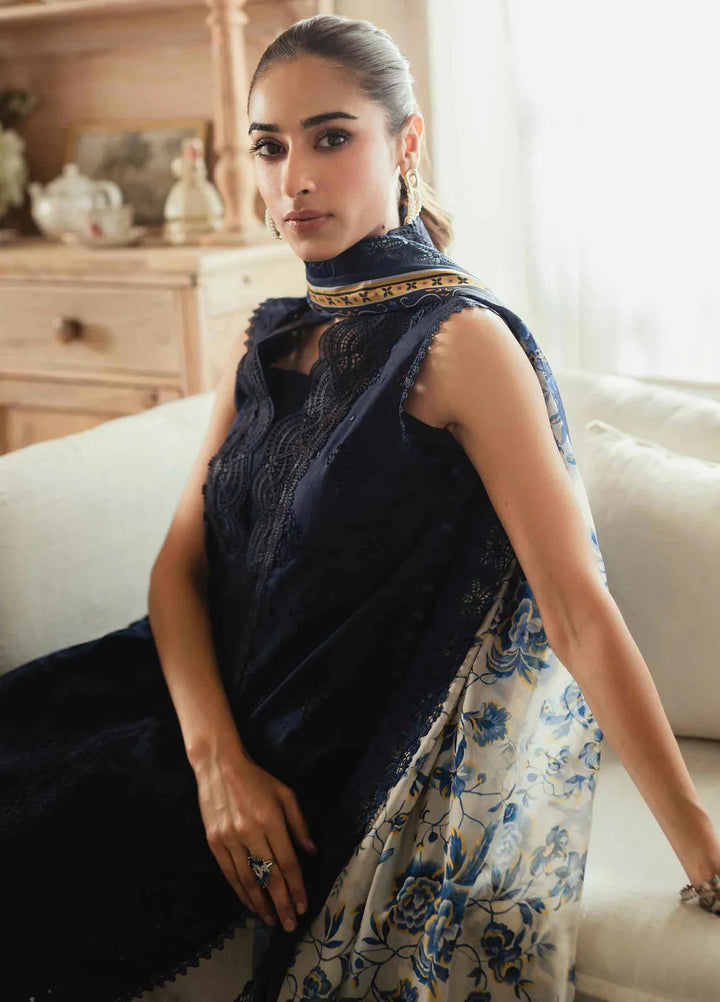 Celine By Faiza Faisal Embroidered Lawn Suit Unstitched 3 Piece FFX24E Roma - Summer Collection