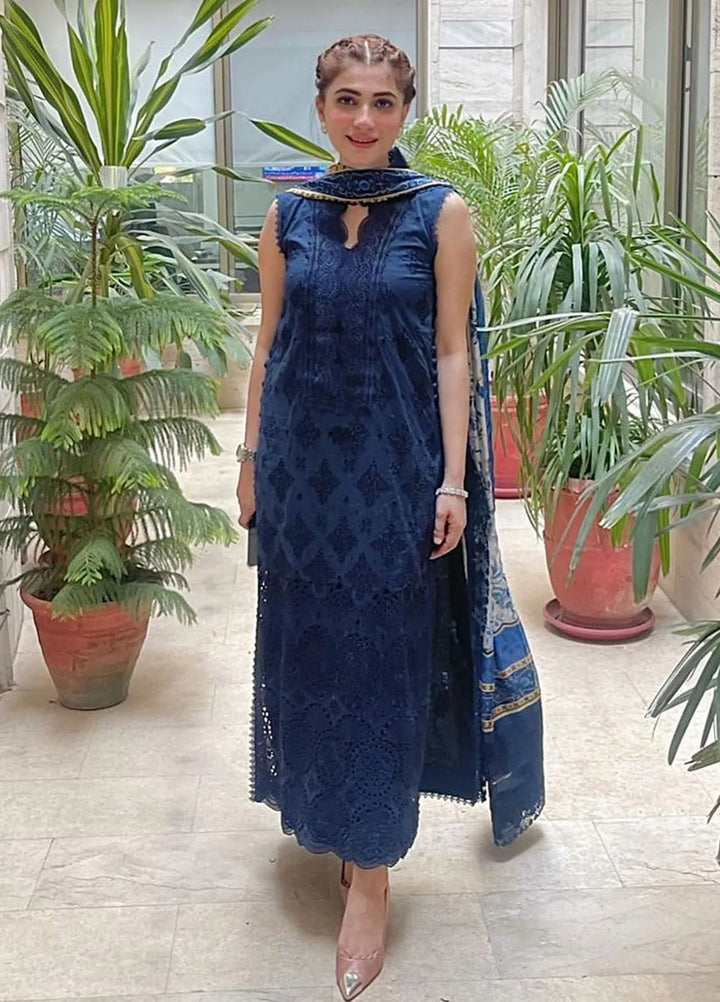 Celine By Faiza Faisal Embroidered Lawn Suit Unstitched 3 Piece FFX24E Roma - Summer Collection