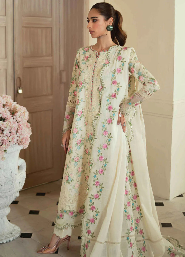 Celine By Faiza Faisal Embroidered Lawn Suit Unstitched 3 Piece FFX24E Seemal - Summer Collection