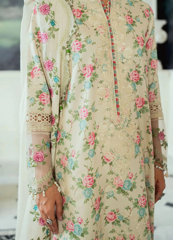 Celine By Faiza Faisal Embroidered Lawn Suit Unstitched 3 Piece FFX24E Seemal - Summer Collection