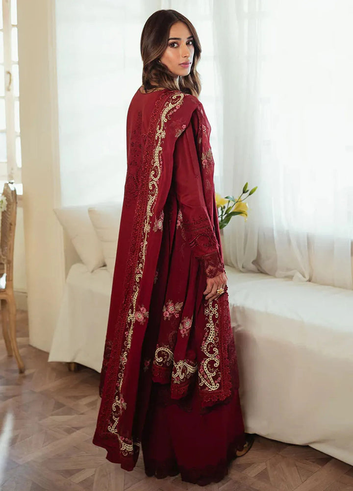 Celine By Faiza Faisal Embroidered Lawn Suit Unstitched 3 Piece FFX24E Zuha - Summer Collection