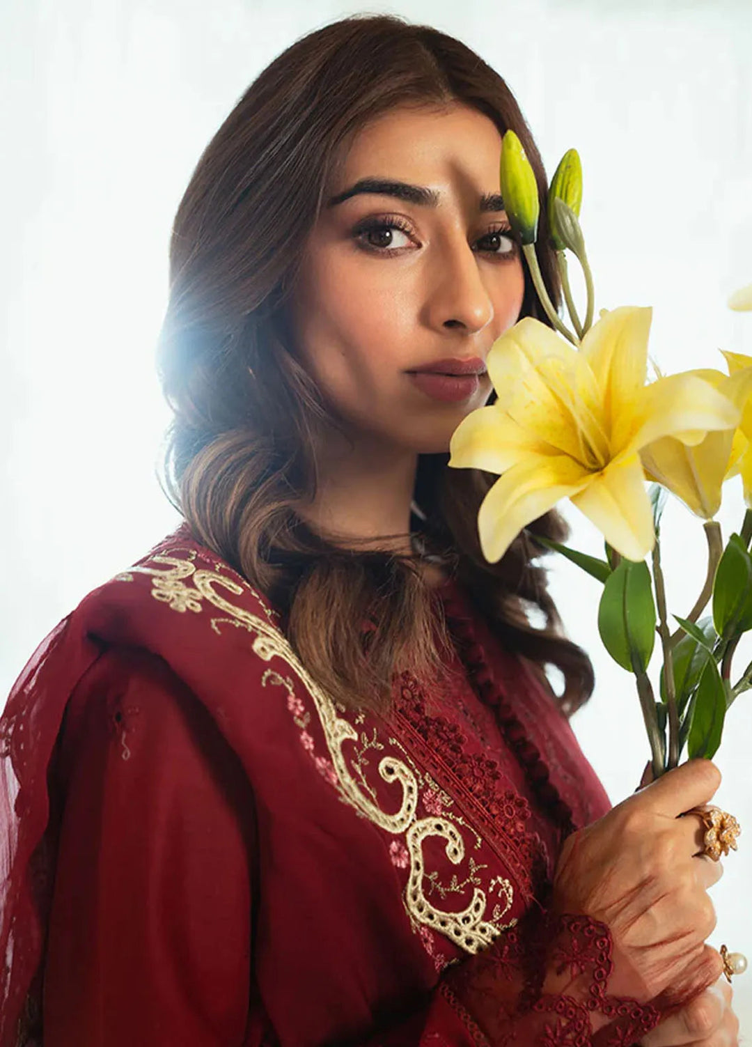 Celine By Faiza Faisal Embroidered Lawn Suit Unstitched 3 Piece FFX24E Zuha - Summer Collection