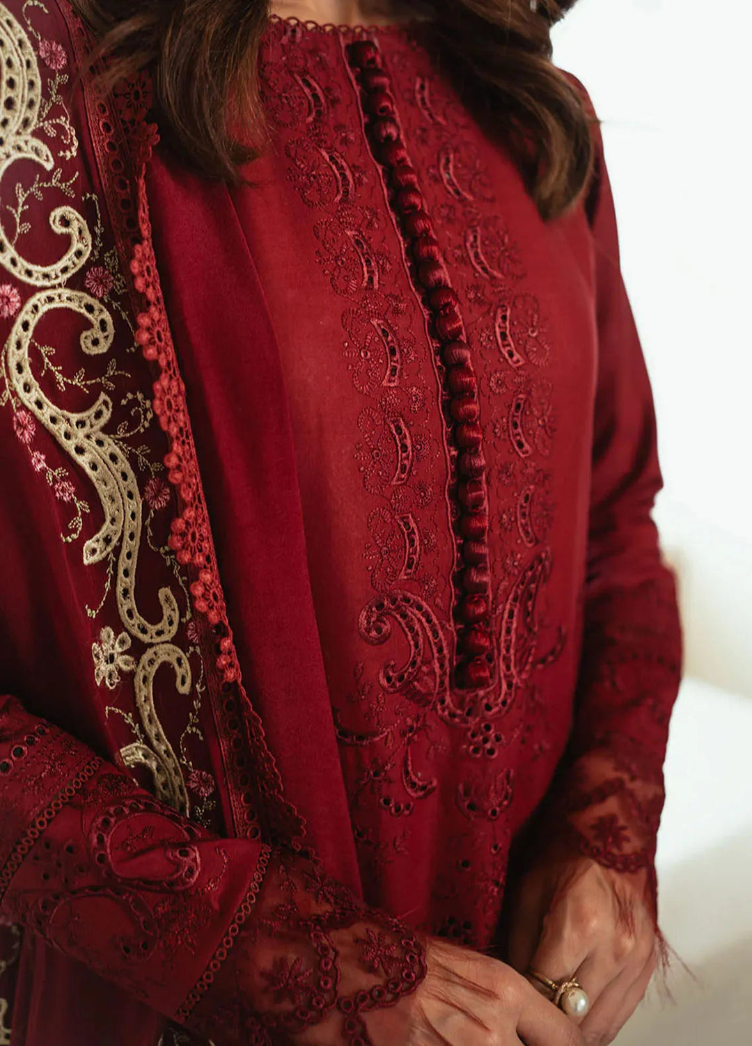 Celine By Faiza Faisal Embroidered Lawn Suit Unstitched 3 Piece FFX24E Zuha - Summer Collection