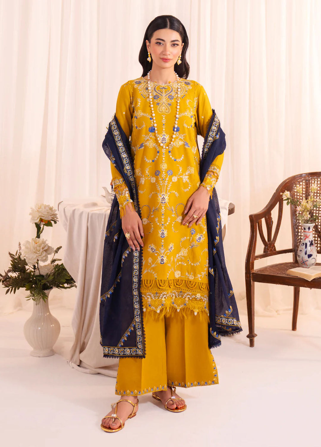 Celine by Faiza Faisal Embroidered Lawn Suits Unstitched 3 Piece FF25CE Freya - Summer Collection