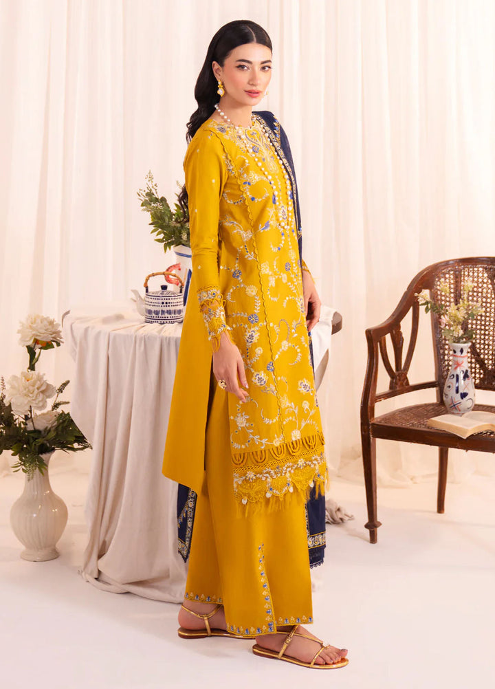 Celine by Faiza Faisal Embroidered Lawn Suits Unstitched 3 Piece FF25CE Freya - Summer Collection