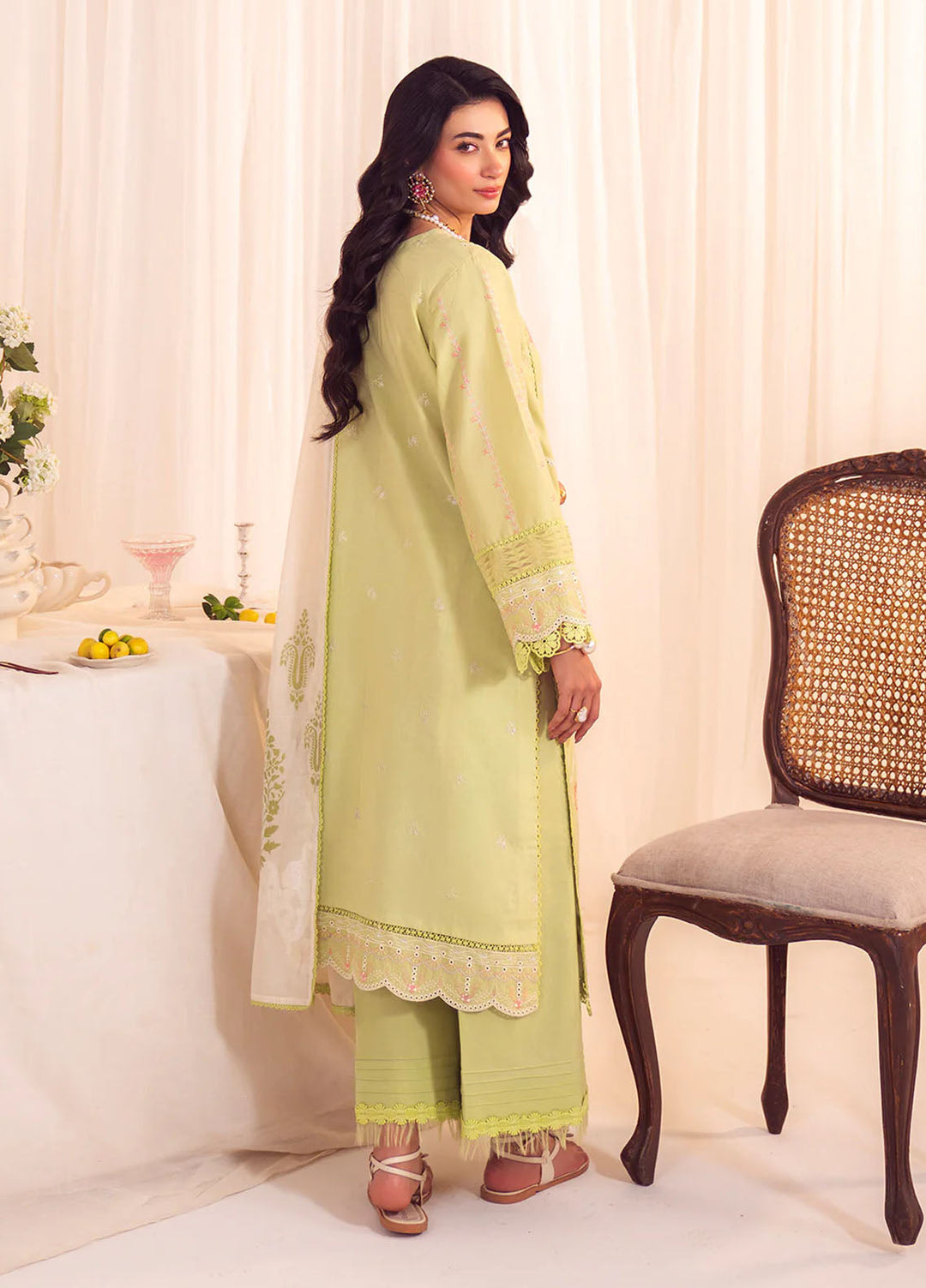 Celine by Faiza Faisal Embroidered Lawn Suits Unstitched 3 Piece FF25CE Iris - Summer Collection