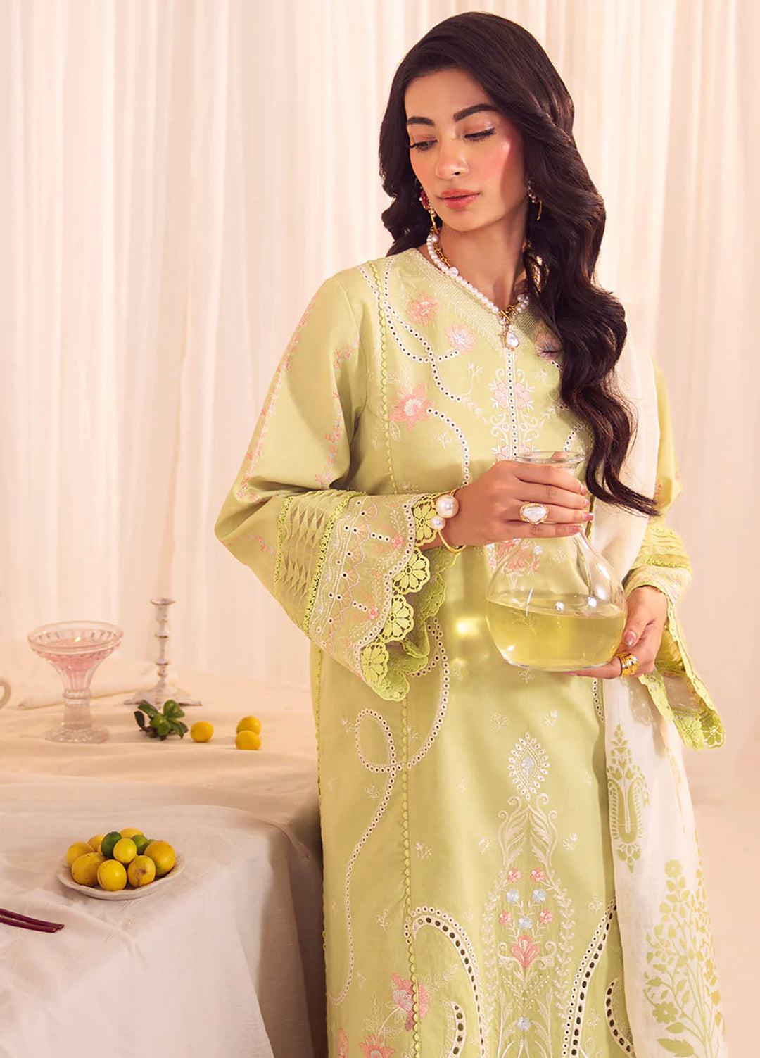 Celine by Faiza Faisal Embroidered Lawn Suits Unstitched 3 Piece FF25CE Iris - Summer Collection