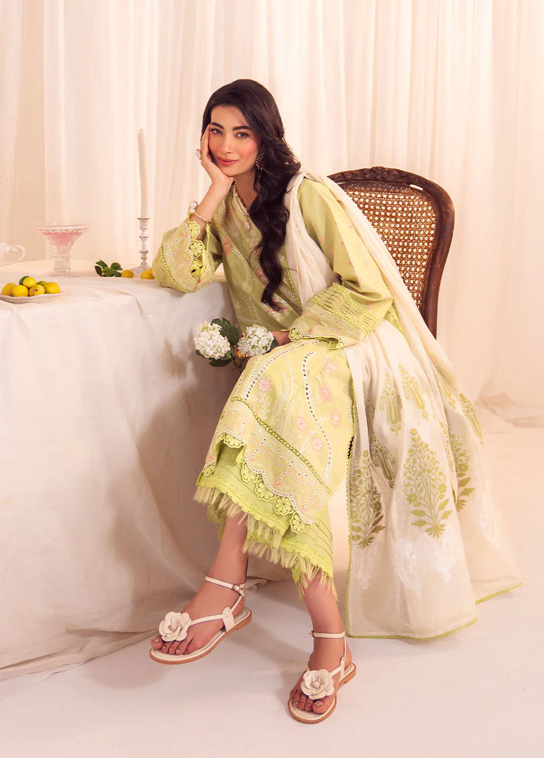 Celine by Faiza Faisal Embroidered Lawn Suits Unstitched 3 Piece FF25CE Iris - Summer Collection
