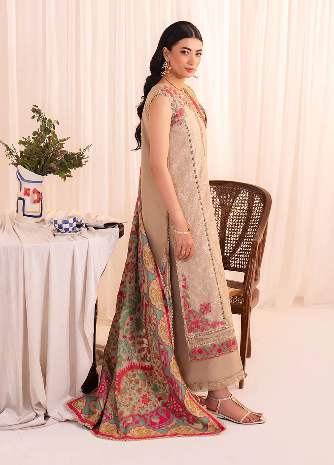 Celine by Faiza Faisal Embroidered Lawn Suits Unstitched 3 Piece FF25CE Neha - Summer Collection