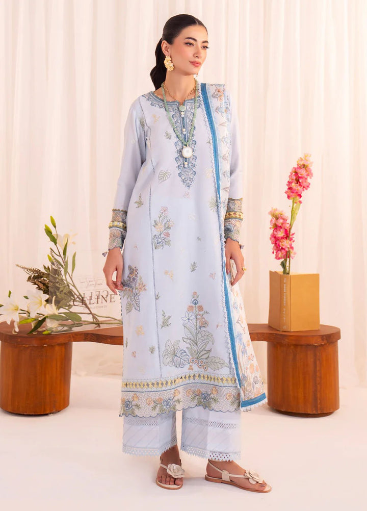 Celine by Faiza Faisal Embroidered Lawn Suits Unstitched 3 Piece FF25CE Romy - Summer Collection
