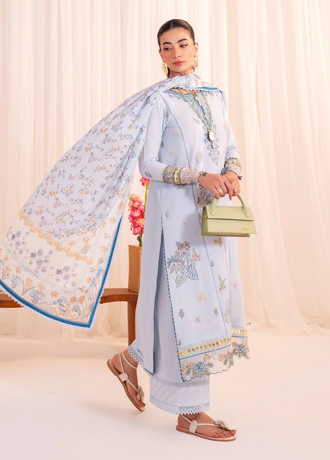 Celine by Faiza Faisal Embroidered Lawn Suits Unstitched 3 Piece FF25CE Romy - Summer Collection