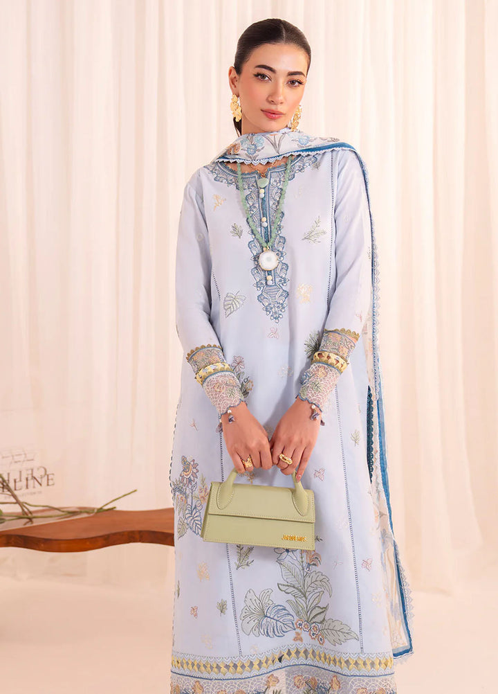Celine by Faiza Faisal Embroidered Lawn Suits Unstitched 3 Piece FF25CE Romy - Summer Collection