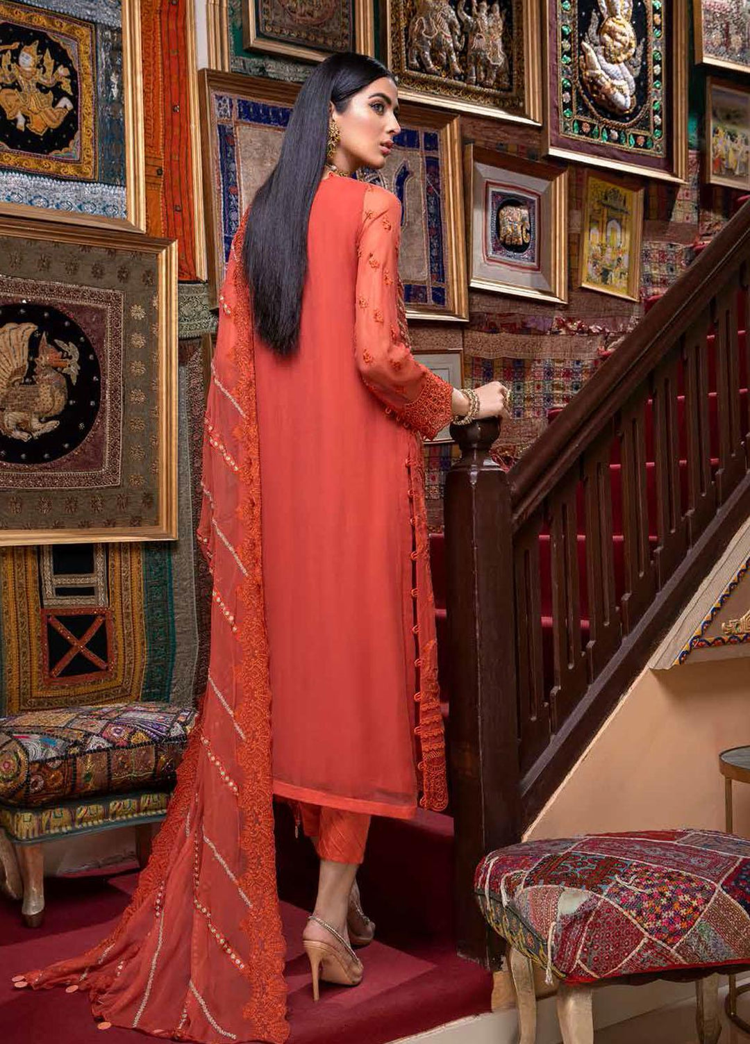 Celine By Charizma Embroidered Chiffon Suits Unstitched 3 Piece CRZ21CC CCE-06 - Luxury Collection