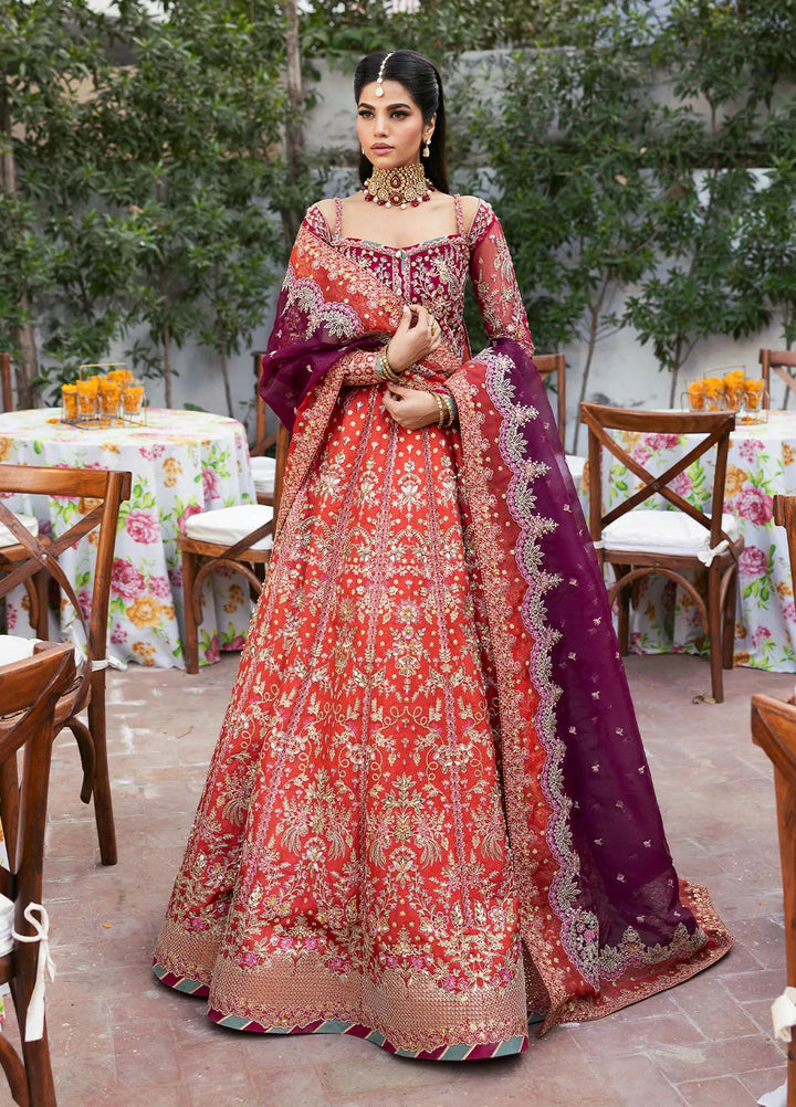 Chaandni by Gulaal Embroidered Net Suits Unstitched 4 Piece GL24CH D-01 Shabnam - Wedding Collection