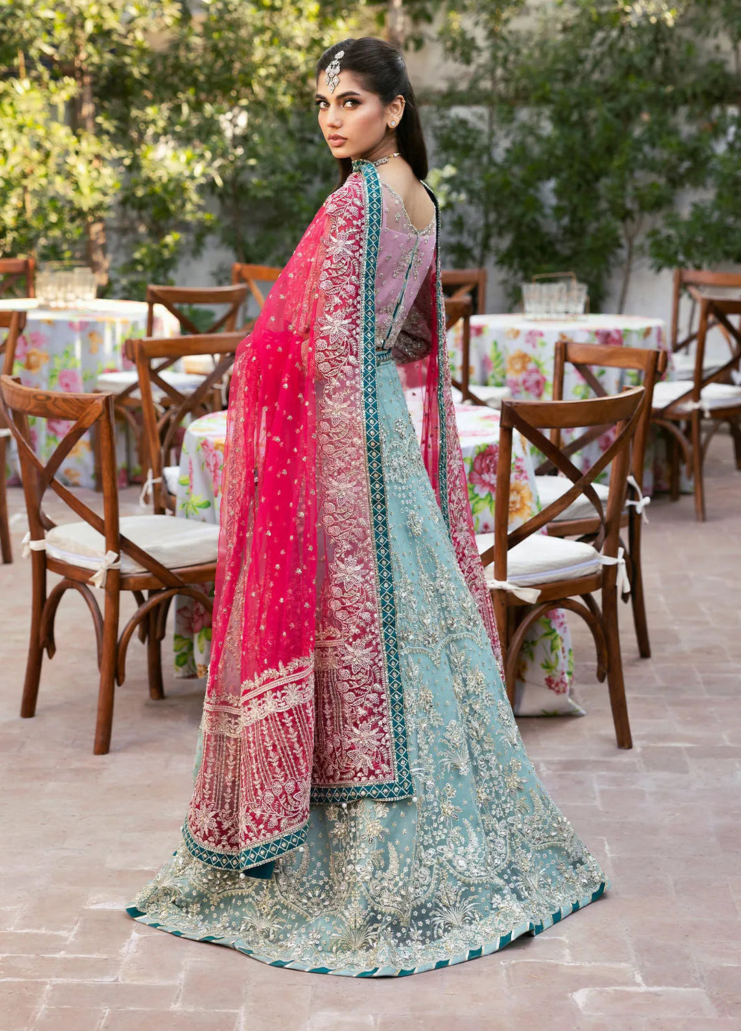 Chaandni by Gulaal Embroidered Net Suits Unstitched 4 Piece GL24CH D-02 Shanaya - Wedding Collection