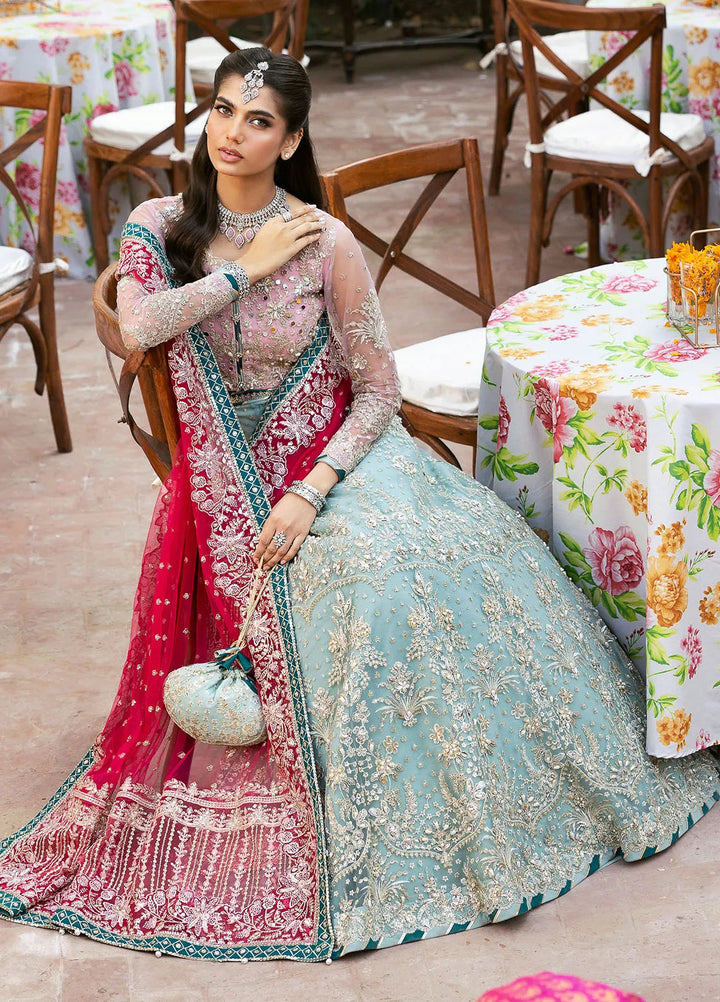 Chaandni by Gulaal Embroidered Net Suits Unstitched 4 Piece GL24CH D-02 Shanaya - Wedding Collection