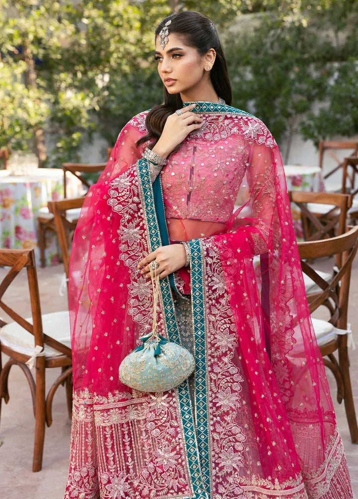 Chaandni by Gulaal Embroidered Net Suits Unstitched 4 Piece GL24CH D-02 Shanaya - Wedding Collection