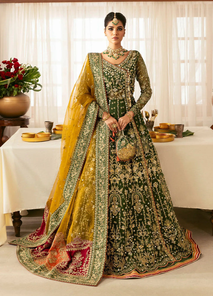 Chaandni by Gulaal Embroidered Organza Suits Unstitched 4 Piece GL24CH D-04 Maahru - Wedding Collection