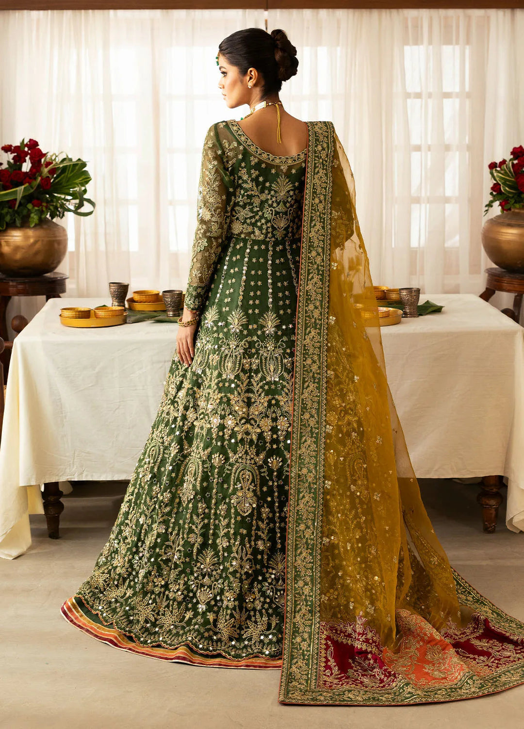 Chaandni by Gulaal Embroidered Organza Suits Unstitched 4 Piece GL24CH D-04 Maahru - Wedding Collection