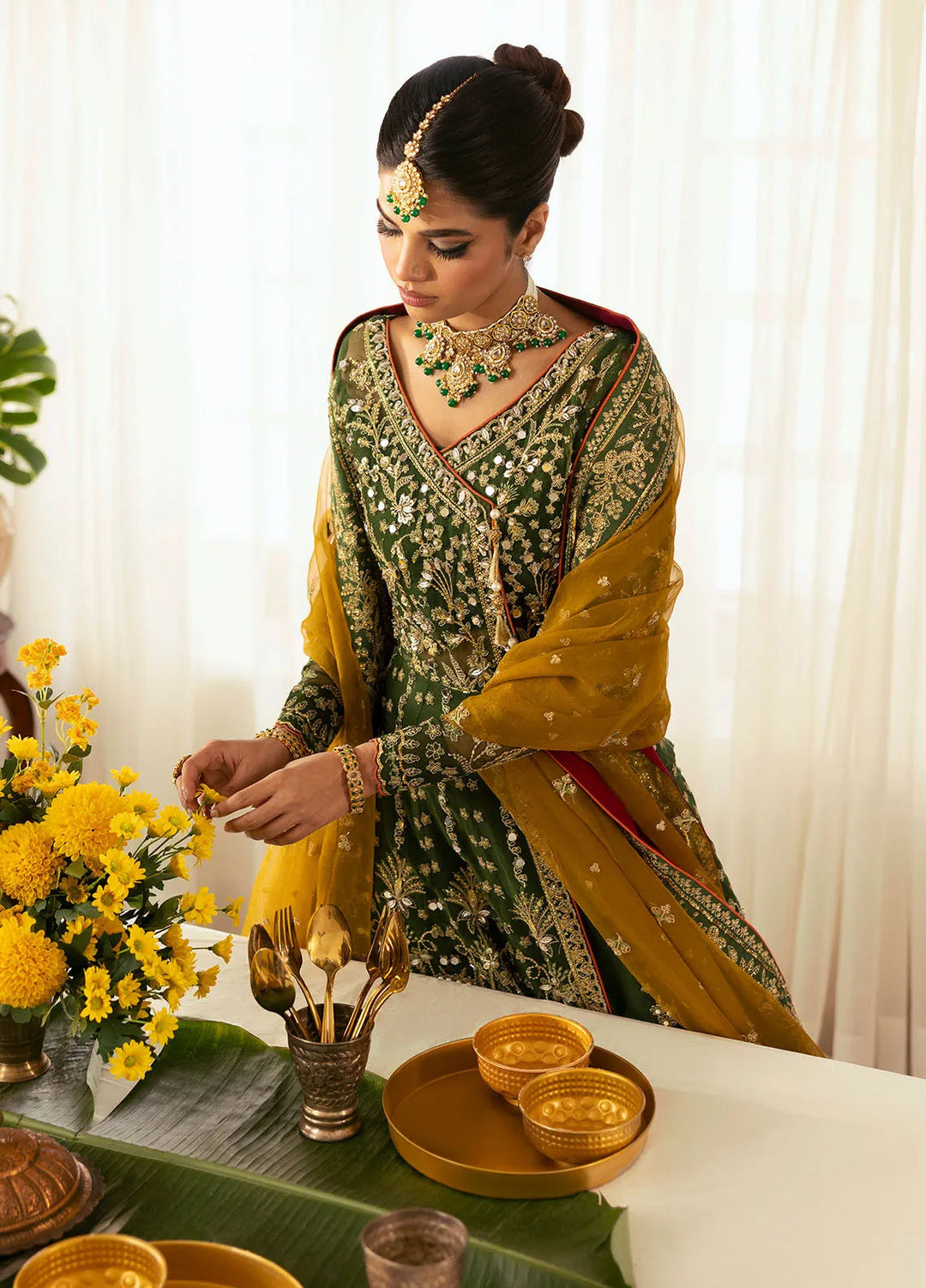 Chaandni by Gulaal Embroidered Organza Suits Unstitched 4 Piece GL24CH D-04 Maahru - Wedding Collection