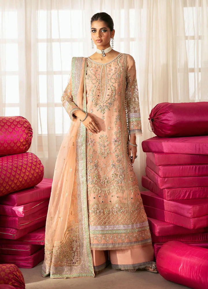 Chaandni by Gulaal Embroidered Organza Suits Unstitched 4 Piece GL24CH D-06 Raniya - Wedding Collection