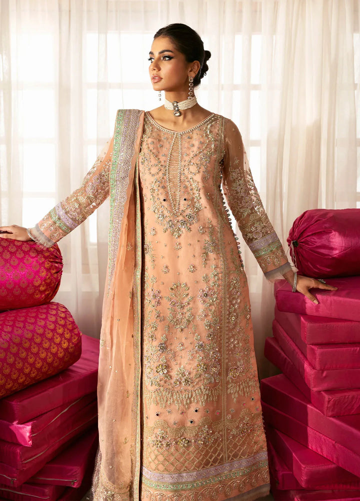 Chaandni by Gulaal Embroidered Organza Suits Unstitched 4 Piece GL24CH D-06 Raniya - Wedding Collection