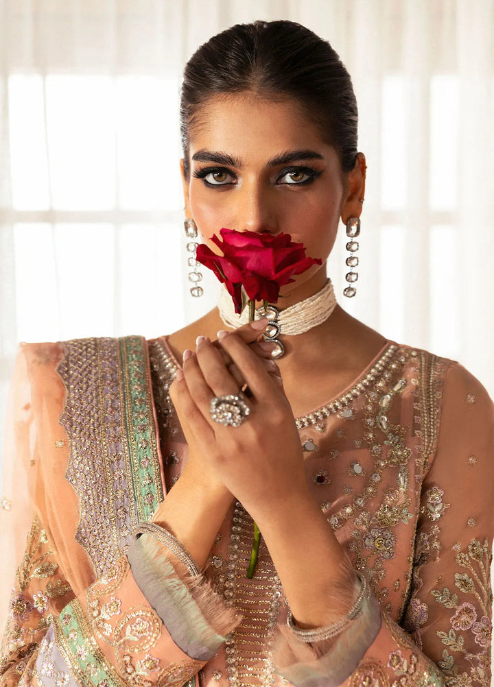 Chaandni by Gulaal Embroidered Organza Suits Unstitched 4 Piece GL24CH D-06 Raniya - Wedding Collection