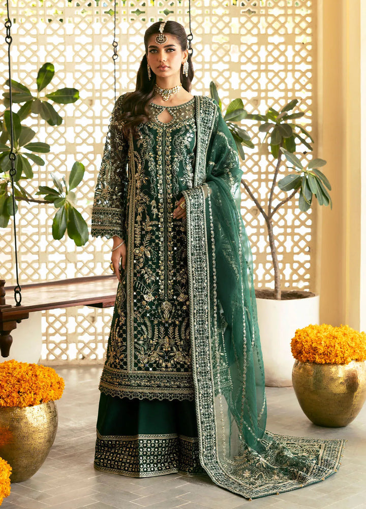 Chaandni by Gulaal Embroidered Organza Suits Unstitched 4 Piece GL24CH D-07 Zayra - Wedding Collection