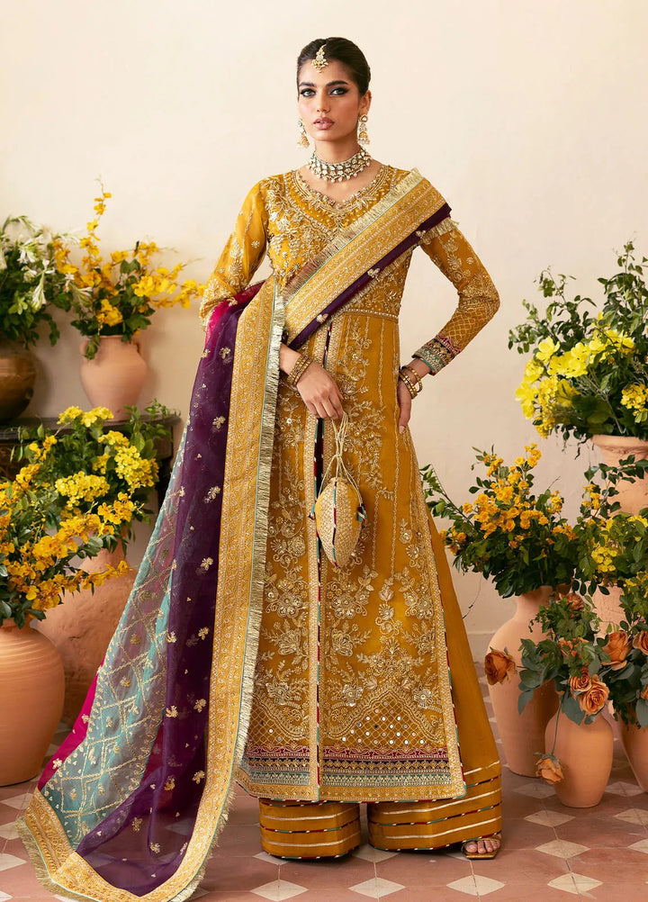 Chaandni by Gulaal Embroidered Organza Suits Unstitched 4 Piece GL24CH D-08 Nayaara - Wedding Collection