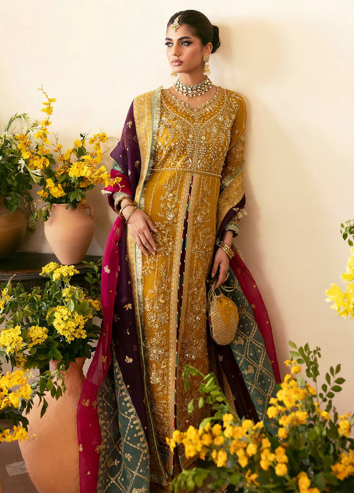 Chaandni by Gulaal Embroidered Organza Suits Unstitched 4 Piece GL24CH D-08 Nayaara - Wedding Collection