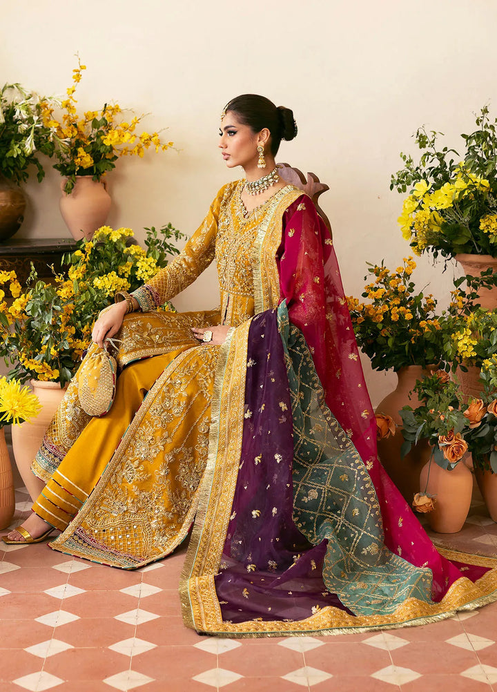 Chaandni by Gulaal Embroidered Organza Suits Unstitched 4 Piece GL24CH D-08 Nayaara - Wedding Collection