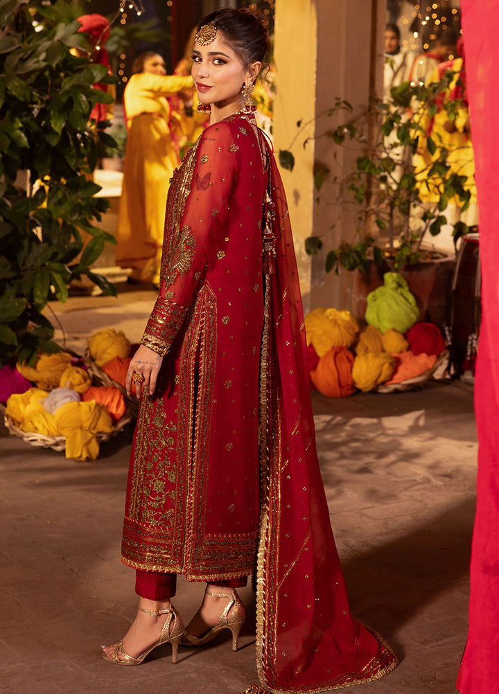 Chamak Damak by Asim Jofa Embroidered Chiffon Suits Unstitched 3 Piece AJ24CD AJCD-13 - Festive Collection