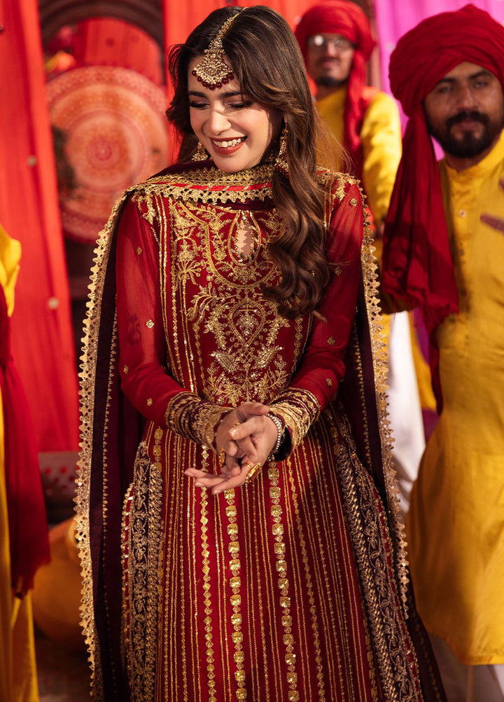 Chamak Damak by Asim Jofa Embroidered Chiffon Suits Unstitched 3 Piece AJ24CD AJCD-28 - Festive Collection