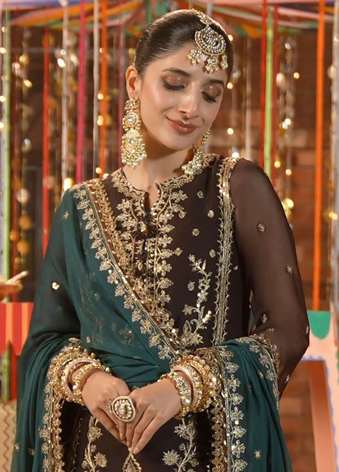 Chamak Damak by Asim Jofa Embroidered Chiffon Suits Unstitched 3 Piece AJ24CD AJCD-29 - Festive Collection