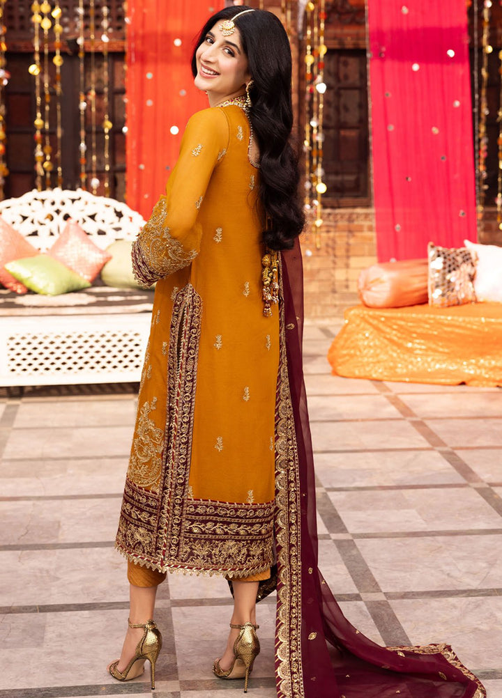 Chamak Damak by Asim Jofa Embroidered Chiffon Suits Unstitched 3 Piece AJ24CD AJCD-30 - Festive Collection