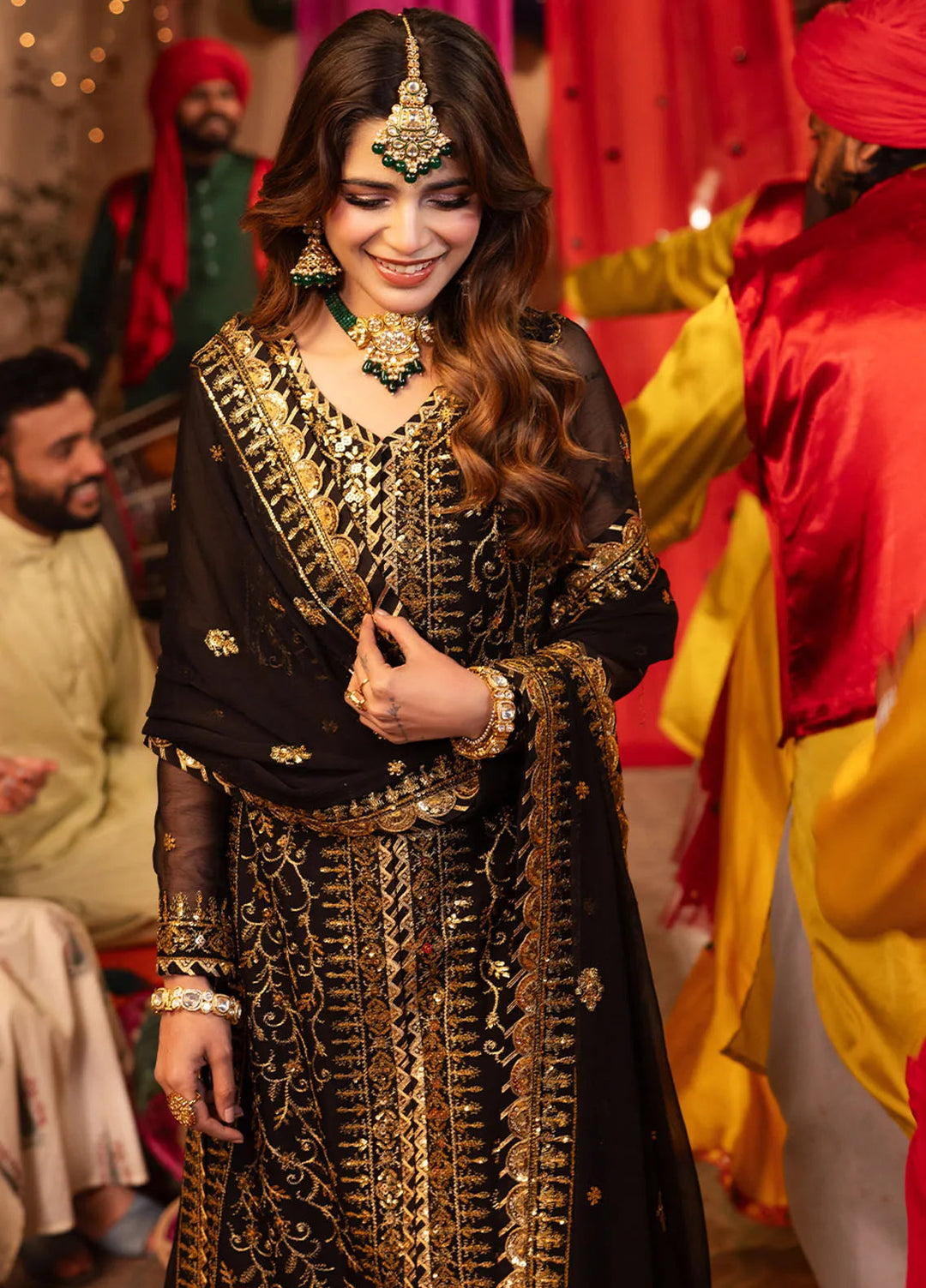Chamak Damak by Asim Jofa Embroidered Chiffon Unstitched Suit 3 Piece AJ24CD AJCD-19 - Festive Collection