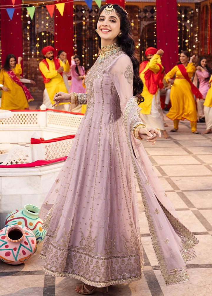 Chamak Damak by Asim Jofa Embroidered Net Suits Unstitched 3 Piece AJ24CD AJCD-16 - Festive Collection